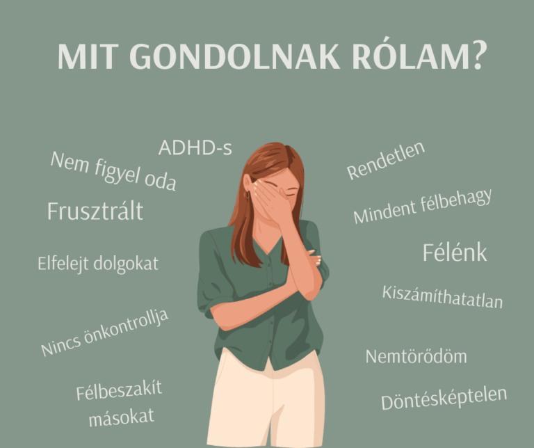 ADHD mit gondolnak rolam illusztracio